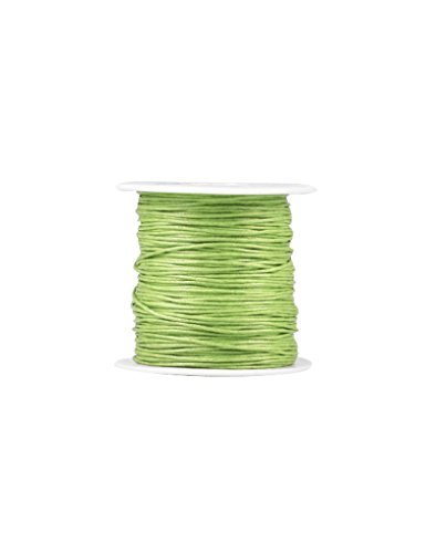 Zacoo Gewachste Baumwolle Schnur Draht Fäden 80m Frucht Grün 0.5mm
