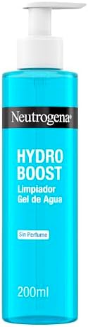 Neutrogena Hydro Boost Acqua-Gel Detergente Viso Senza Profumo, Detergente schiumogeno viso con Acido Ialuronico e Glicerina idratante, Gel detergente struccante per tutti i tipi di pelle, 200 ml