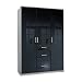 Produktbild Wimex Kleiderschrank/Drehtürenschrank Clack, (B/H/T) 135 x 198 x 58 cm, Schwarz/Absetzung Weiß