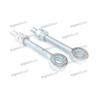 Wyre Direct 2 Black Wrought Iron Gate Hinge Brackets 16mm Pin 16mm X