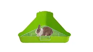 Taiyo Pluss Discovery Litter Tray - Rabbit/Hamster/Guinea Pigs - Green Color - 32 x 8 x 16 cm