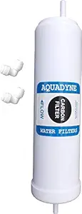 AQUADYNE Carbon Filter for Kent/Aquaguard/Livpure/Whirlpool RO Water Purifier Models alongwith Handy Installation Manual and Video Fitment Support