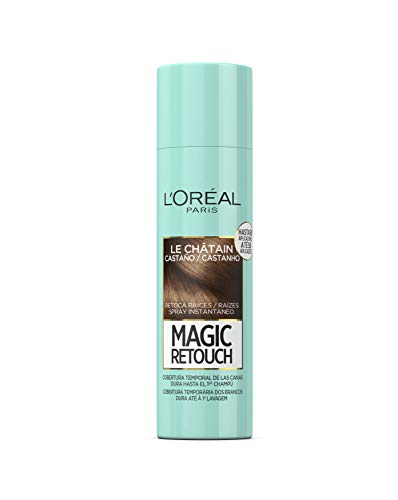 L'Oreal Paris Magic Retouch - Spray Retoca Raíces y Canas, Castaño, 150 ml