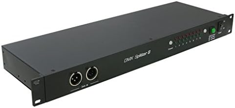 8 Output DMX Splitter / Buffer / Booster - 19" Rackmouning 1U - 3pinXLR