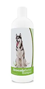 Healthy Breeds Herbal Avocado Dog Shampoo for Dry Itchy Skin for Siberian Husky - Over 100 Breeds - Flea and Tick Product Safe - For Dogs with Allergies or Sensitive Skin - 16 oz