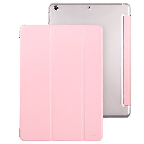 iPad Mini Hülle, ESR® Yippee Series Auto Aufwachen / Schlaf Funktion PU Ledertasche mit Durchschaubar Rückseite Abdeckung Schutzhülle für iPad mini 3/2/1 (Light Rosa) - 2