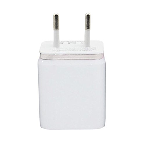 Ularma 2-Port USB Ladegerät 5V 2.1A /1 A USB Ladestecker Power Charger Adapter für Smartphone/Tablet (silber)