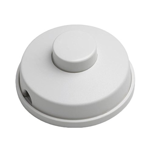 Preisvergleich Produktbild Fußtretschalter / Weiß / Fußschalter / für Stehleuchten / Tischleuchten / Schnurzwischenschalter