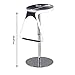 Produktbild QiXian Einfache und stilvolle Lift und Turn Bar Chair Rezeption Casual Eleganz Front Desk Chair Computer Stuhl Esszimmerstuhl,Schwarz mit Weiß