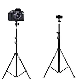 Ionix 7 Ft Tripod | tripod for phone, Tripod Stand for Mobile Phone, Tripod Stand for Mobile Phone, Heavy Duty Tripod, Professional Tripod, Mobile Tripod, Tripod for Camera, DSLR and Smartphones with Mobile