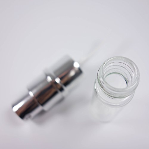 Reise Parfüm-Zerstäuber Flacon leicht nachfüllbar und perfekt für unterwegs / Reise leere Sprühflasche aus Aluminium 10ml Parfum-Zerstäuber Set in 2 Farben schwarz silber - 6