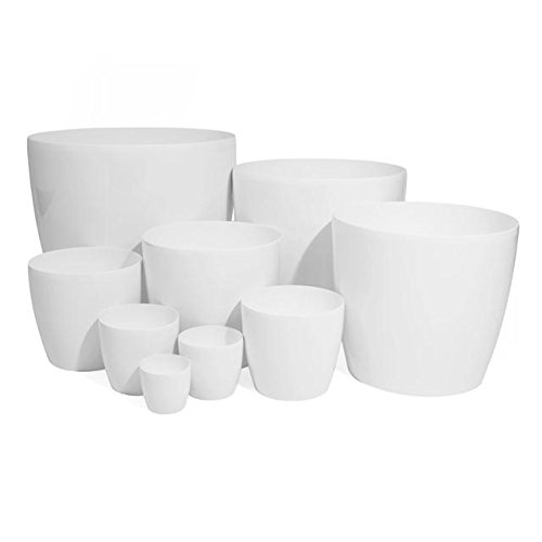 Terra 1401383100 Coubi Kunststoff Übertopf 15 cm, weiß - 4