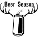 Produktbild Beer Season Vinyl Decal Sticker|Cars Trucks Vans Walls Laptops Beer Fridge|BLACK|5.5 In|5.5 In|KCD587