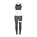 Produktbild Damen Sportswear Yoga Fitness Sport Anzug Hohe Elastizität Sportbekleidung Pretty-jin Sport-Tops/Leggings Fitness Anzüge Für Yoga, Laufen Und Andere Aktivitäten Trainingsanzug