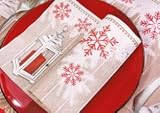  Servilletas navideñas 40 x 40 Airlaid Packservice Plus farolillos avellana 800 unidades