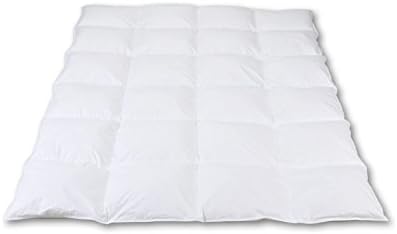 Down Duvet 4 x 6 Cassettes 90% Down 10% Feather (White) 720 g 135x200 720 g, Weiß, 135 x 200 cm