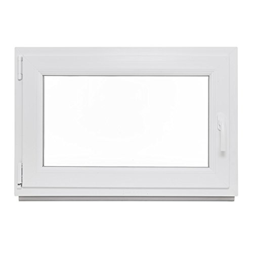 Kellerfenster – Kunststoff – Fenster – weiß – BxH: 70×50 cm – DIN links – Sicherheitsbeschlag – verschiedene Maße - 2