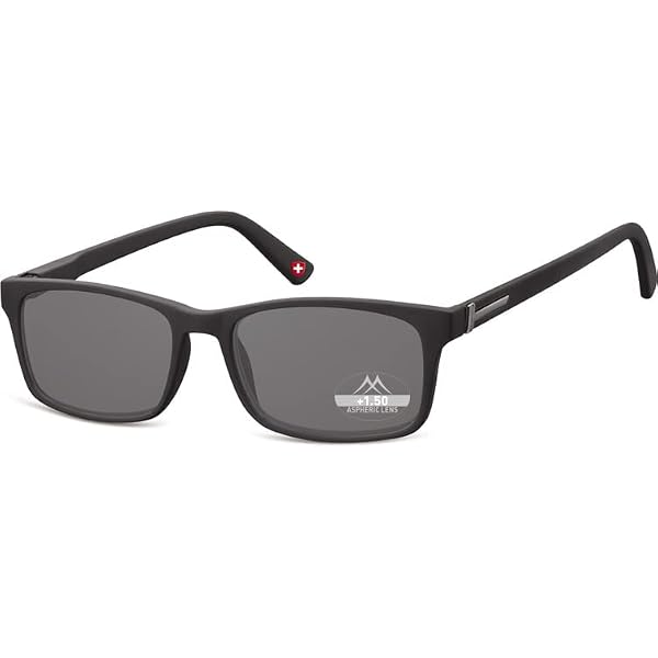 Montana MP33 Occhiali Da Sole Unisex - Nero, Lenti Polarizzate, Calibro 50, Custodia Inclusa