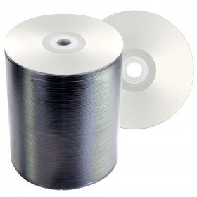 JVC-Taiyo Yuden DVD-R 120 min/4.7 GB 16x, Full printable Silver, 100 piezas en ECO-pack