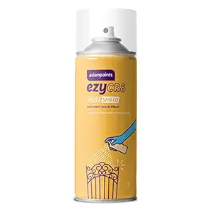 Asian Paints ezyCR8 RustShield, DIY Aerosol Clear Spray for Rust Protection,Glossy