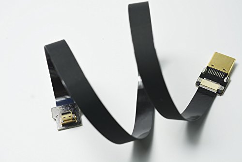 Neue schwarze FPV HDMI Kabel Micro Schnittstelle zu Standard-Schnittstelle für GH4 BMPCC A5000 A6000 A7S A7R 90 Grad DJI 60CM - 8