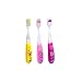 Children's Toothbrush with Flashing Timer - Pack of 3 for Girls - Club Cutie