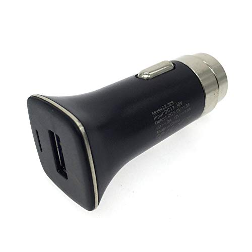 Preisvergleich Produktbild Shuzhen,Qualcomm QC3.0 Metall Schnellladung Eine USB Intelligente Verteilung der aktuellen Sicherheit Hammer Kfz-Ladegerät Integrierter IC-Schutz 5 v / 3,1 A 9 v / 2 A 12 v / 1,6 A(Color:SCHWARZ)
