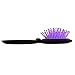 2 in 1 Mini Round Folding Hair Comb Massage Brush w/ Mirror Healthcare Scalp Massage Mirror Comb - Purple, As Described
