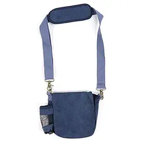Disc Storage Organizer, Canvas Storage Adjustable Disc Shoulder Bag for Accessories for Outdoor Use(Blue)