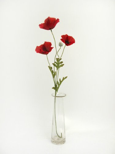 Country Baskets Kunstblume Klatschmohn, Feuerrot