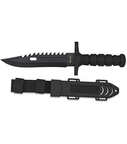 Coltello botero K25 Black Coated lama 12,4 cm per caccia, pesca, campeggio, outdoor, sopravvivenza e Bushcraft K25 32193 + portabottiglie in omaggio