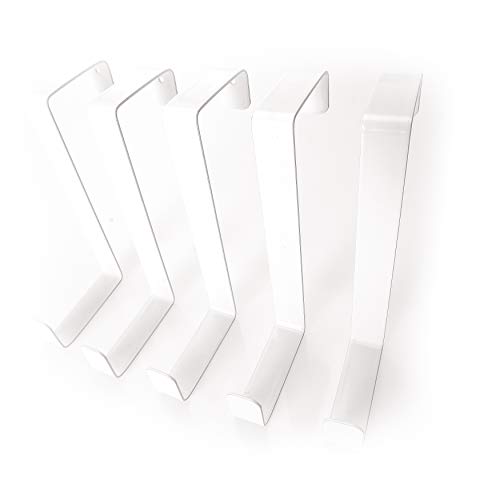 4smile Cintres de porte solides et résistants (faciles à installer) 10 parties Blanc