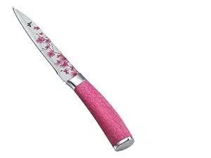 Prestige Floral Stainless Steel Utility Knife, Pink