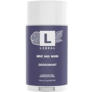 Lineal Deodorant | Natural Deo-Stick for Men & Women | Aluminium-Free | For Under-Arms & Body | Mint and Wood