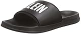 Shoes Calvin Klein underwear SLIDE, Unisex-Erwachsene Sandalen, Schwarz (BLACK/WHITE 001), 41 EU