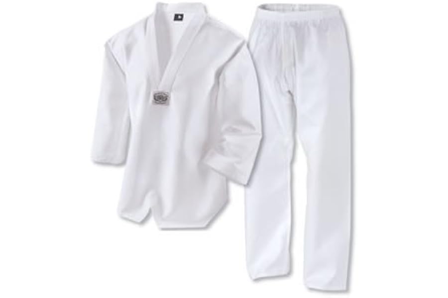 Playwell Martial Arts Taekwondo White V neck Korean Uniform