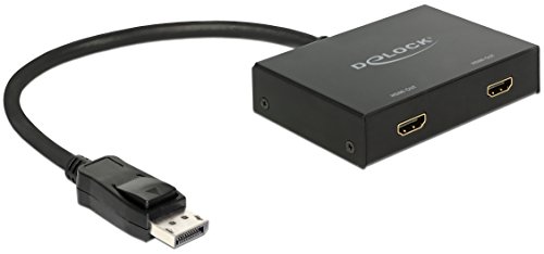 Splitter Displayport 1.2 in > 2 x HDMI out Delock