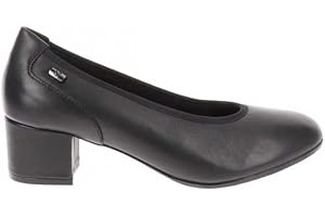 Valleverde Décolleté Donna 36372 in Pelle Nero, da Indossare con Ogni Tipo di Look con Lavorazione nel Tacco. Una Calzatura Adatta per Tutte Le Occasioni. Autunno-Inverno 2021