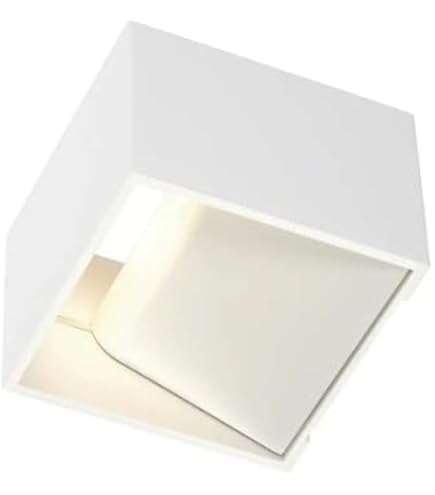 SLV OSSA 180 Wandleuchte – Moderne LED Innenlampe Mit Up- & Down-Light, R7S-Fassung, Für Flur & Treppen, Schwarz/weiß/aluminium