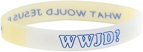 ° * 1152 Silicone Bracelet " WWJD? - What Would Jesus do