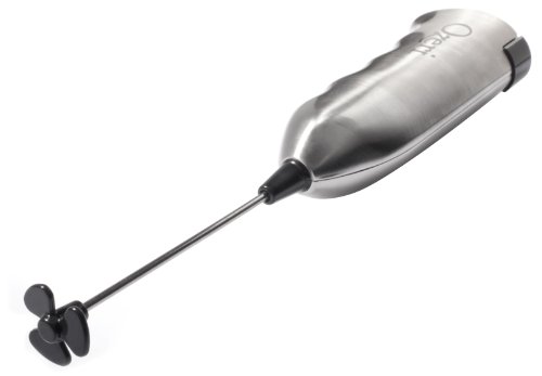 Ozeri Deluxe Milchaufschäumer und Aufsatz aus Edelstahl mit Halterung und 4 Aufschäum-Aufsätzen - 4