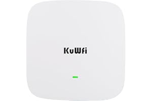 KuWFi AX1800 Gigabit Wireless Access Point, Dual Band WiFi Access Points, WiFi Coverage Gigabit RJ45, Support AP/Repeater, MU-MIMO, Beamforming, PoE or DC Powered, Business&Hotel Solution