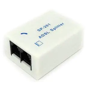 ADSL Splitter/ADSL Filter/DSL Filter RJ11 for Landline Telephone and Broadband Modem Box