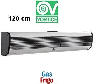 Cortina de aire de 120 cm con mando a distancia.