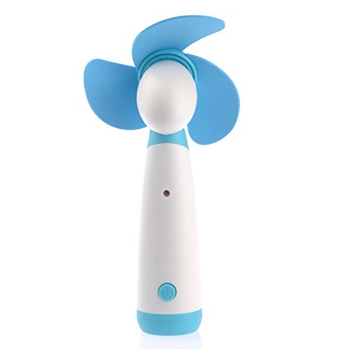 LEORX Batteriebetriebene Mini-Handheld Ventilator Lüfter (blau) - 4