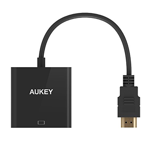 Aukey cb-v4 – HDMI auf VGA Adapter 1080p für PC/Notebook, schwarz - 2