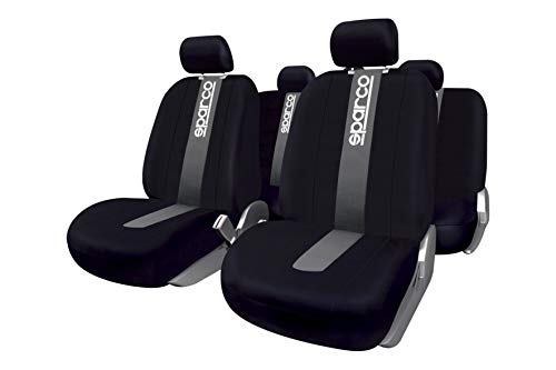 Set Coprisedili Auto Unitec 8 Pezzi – Colore Antracite, Universali