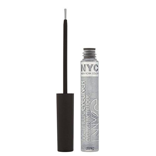 NYC Metallic Liquid Eyeliner, Silver Light