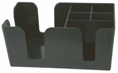 Bar-Caddy, 6 Fächer, Kunststoff schwarz, 24x15x11cm Cocktail Cocktails Bar Zubehör Bedarf Tresen