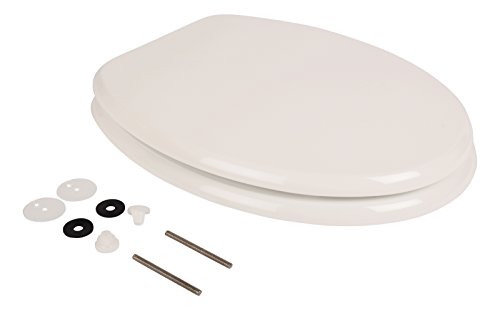 WC-Sitz Venezia weiß | Toilettensitz | WC-Brille aus Holz | Mit Active-Clean-Beschichtung | Klodeckel mit Metall-Scharnier | Toilettendeckel - 2